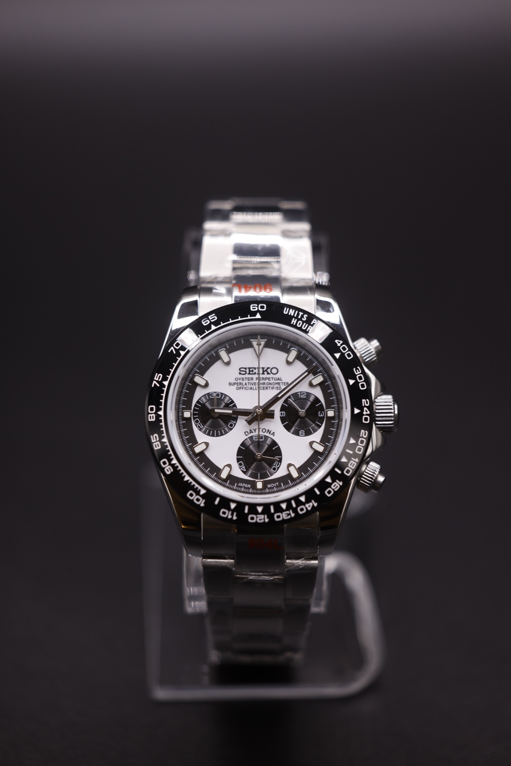 Calm Second Panda Chronograph custom watch