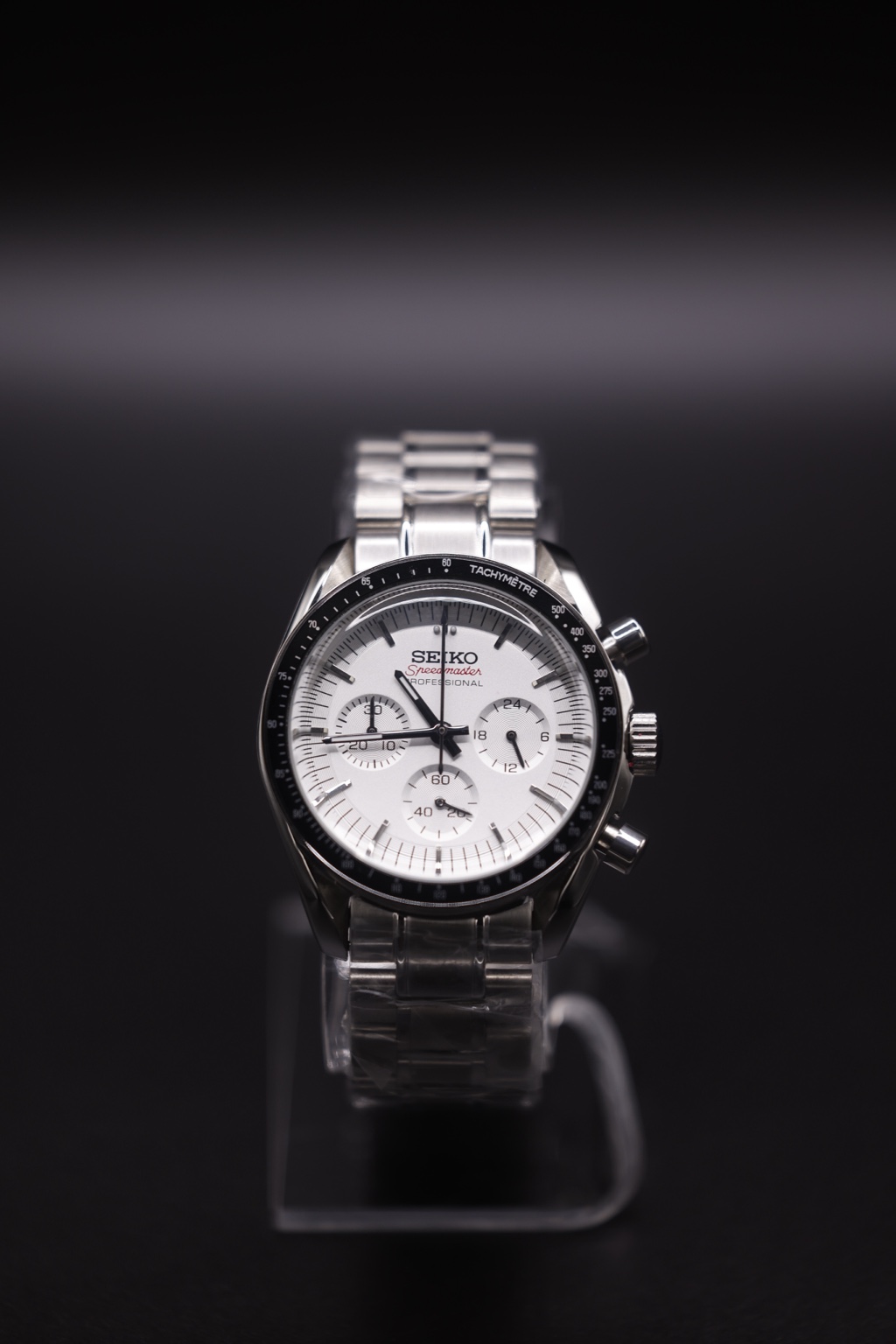 Calm Second past build: White chronograph · black bezel